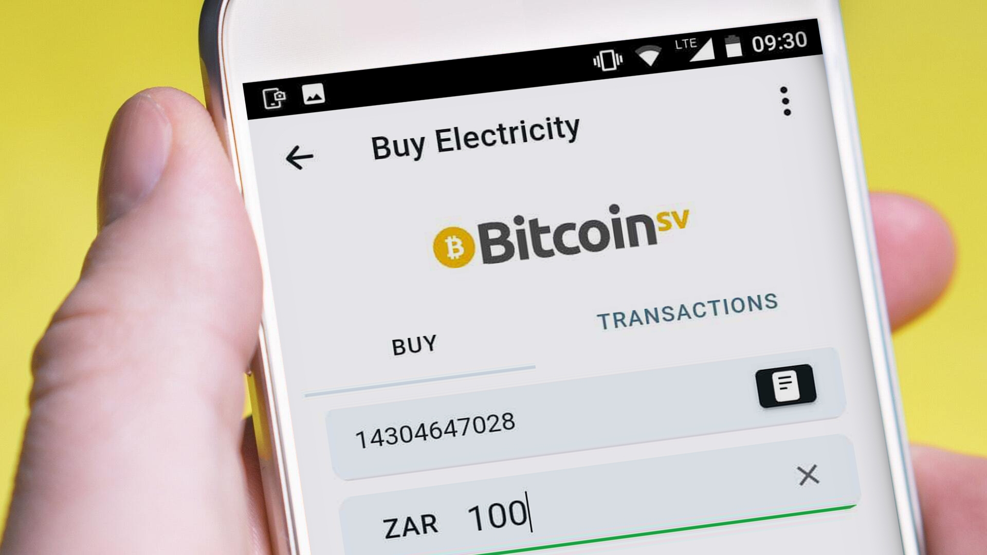 Being able to buy electricity, data and airtime with Bitcoin SV using the Centbee app